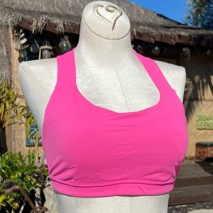 Lululemon Hot Pink Racer Back Sports Bra 8